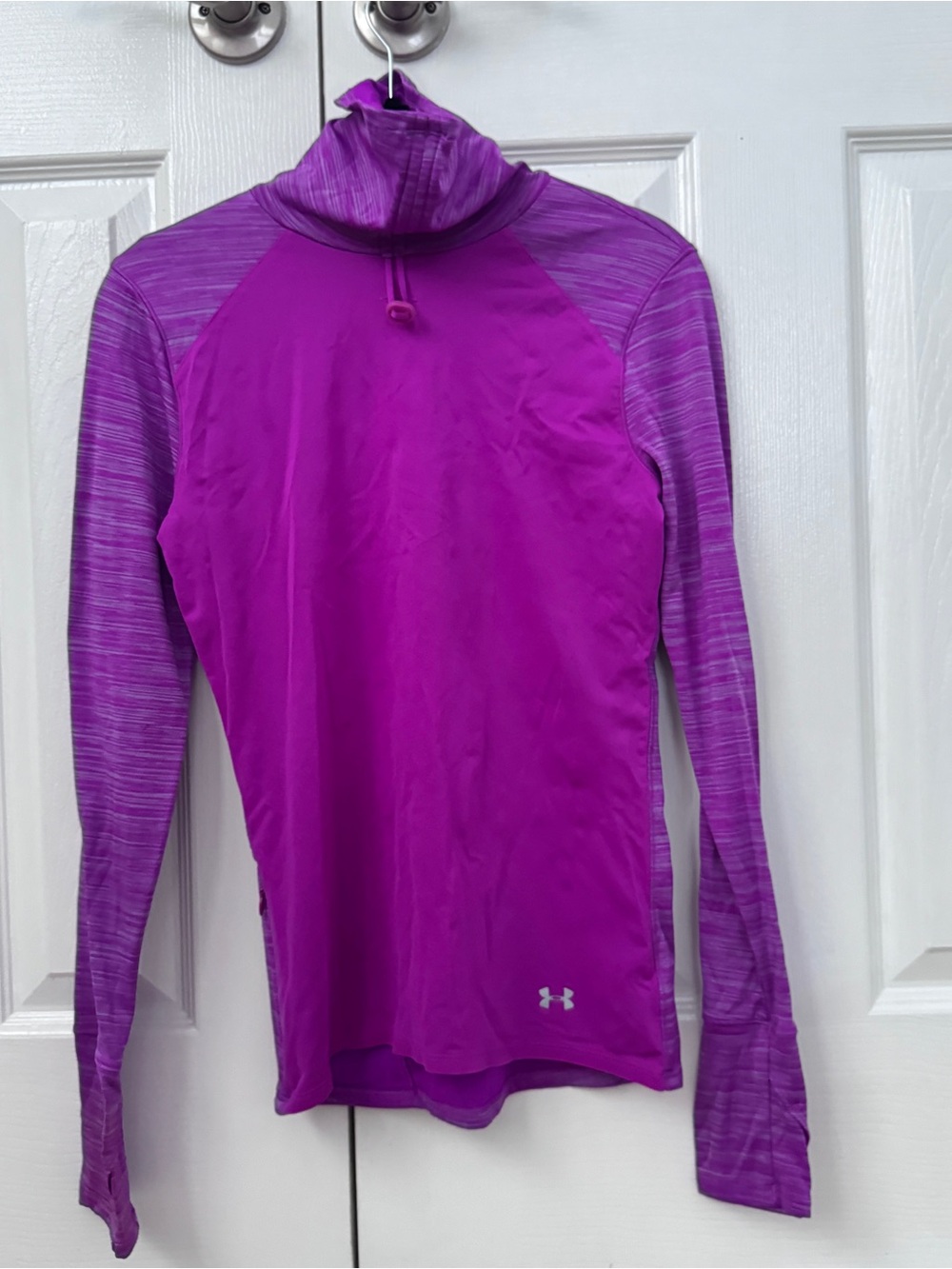 Under Armour Women's Purple/Magenta Mock Neck Performance Top